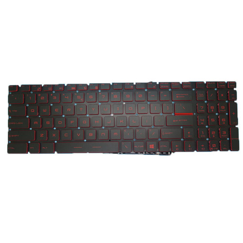 Used Laptop Red No Backlit Keyboard For MSI Creator 17-A10 Creator 17 A10SD A10SE A10SF A10SFS A10SGS MS-17G3 English US Red