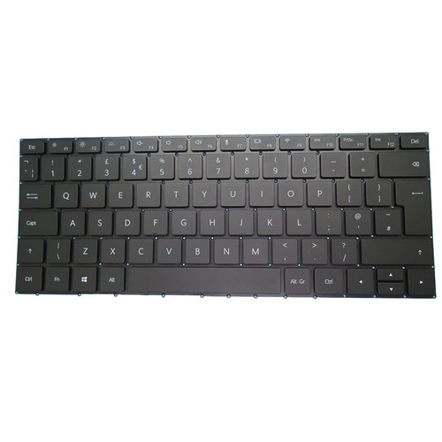 Laptop Keyboard For HUAWEI MateBook 13 HNL-WFQ9 HNL-WDQ9 United Kingdom UK Black With Backlit
