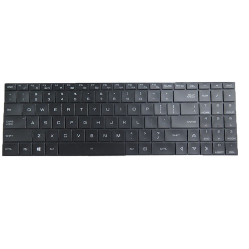 Laptop Keyboard For Tongfang GK5CP7Y 15.6 United States US With Backlit Black No Frame New