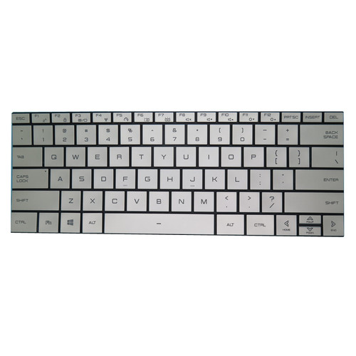 Silver Laptop Backlit Keyboard For Tongfang PF4MU1F 14' United States US No Frame