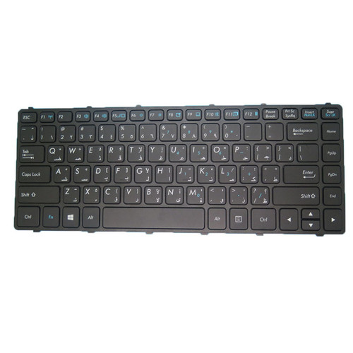 Laptop Keyboard For GETAC S410 G2 S410G2 S410 G3 S410G3 Arabia AR-RO Without Backlit Black No Frame New