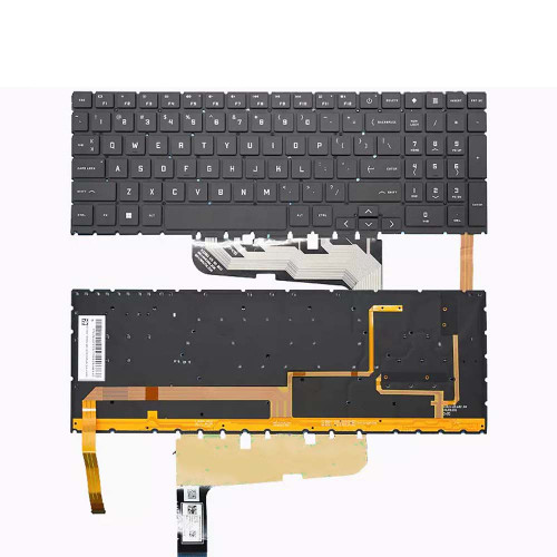 Laptop KeyBoard For HP OMEN 15-ek000 L98947-001 M00842-001 United States US without frame Black with RGB Backlit White Letter