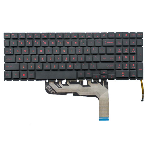 Laptop KeyBoard For HP OMEN 15-ek000 L98946-001 M00841-001 9Z.NHUBQ.001 United States US without frame Black with Backlit Red font