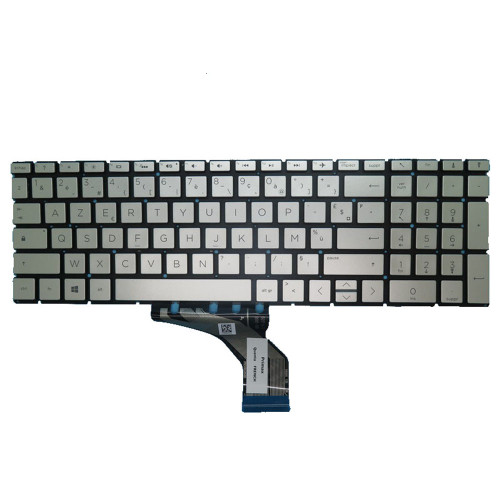 Laptop Keyboard For HP Pavilion Gaming 15-DK000 Without Frame Silver No Backlit Film France FR AZERTY Layout