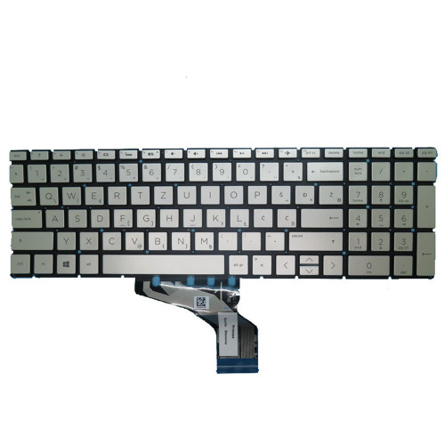 Laptop Keyboard For HP 17-BY000 Without Frame Silver No Backlit Film Slovenian SL