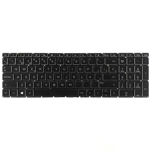 Laptop Keyboard For HP Pavilion Gaming 15-CX000 With White Backlit Non-Frame Black Spanish SP