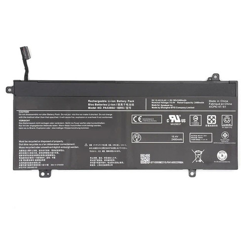 Laptop Battery For Toshiba For Dynabook PZ/MV W6PZMV7HAB W6PZMV7HBB W6PZMV5HAB W6PZMV5HBB W6PZMV7JAB W6PZMV7JBB W6PZMV5JAB W6PZMV5JBB 15.4V 38.1WH 2480MAH New