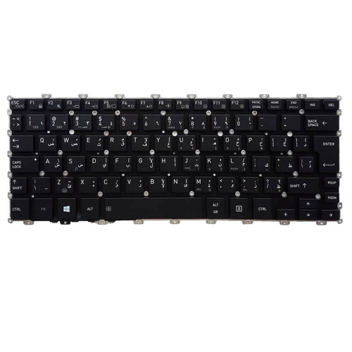 Laptop Keyboard For Toshiba Portege X20W-E X20W-E-115 X20W-E-116 X20W-E-119 X20W-E-11F X20W-E-11K X20W-E-11V X20W-E-11W Arabia AR Big Enter Black With Backlit New