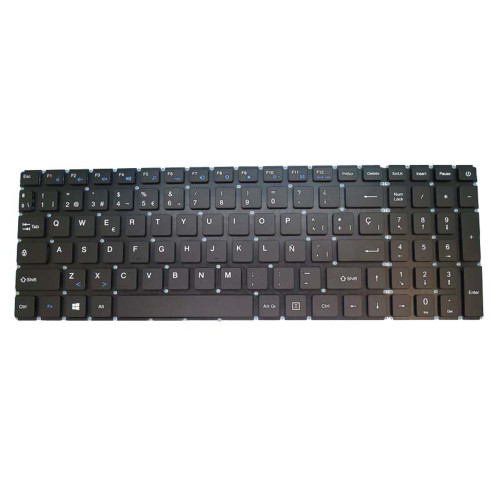 Laptop Keyboard For Fusion5 Lapbook S15 N2 512GB Spanish SP black without frame