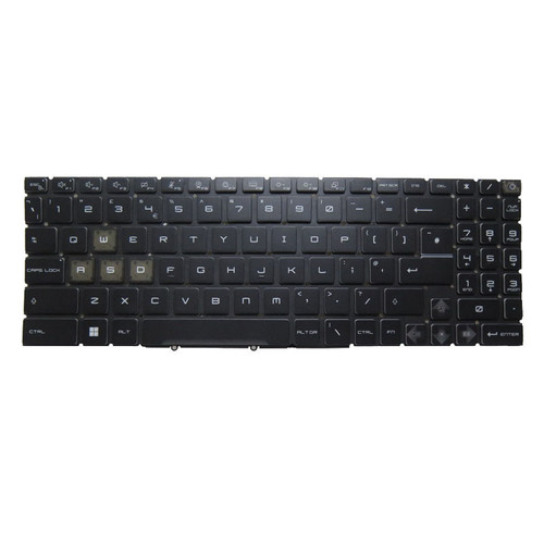 Laptop No Backlit Keyboard For MSI Creator Z16 HX Studio A13V A13VETA A13VFTA A13VGTA MS-15G3 United Kingdom UK Black Without Frame New