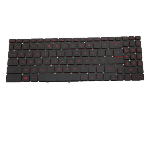 Laptop Red Backlit Keyboard For MSI Creator Z16 HX Studio A13V A13VETA A13VFTA A13VGTA MS-15G3 English US Black Without Frame New(Red Word)