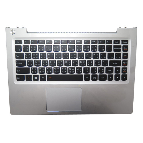 Laptop PalmRest&keyboard For Lenovo Ideapad U330p U330T U330 Touch Traditional Chinese TW With Touchpad Backlit Silver New