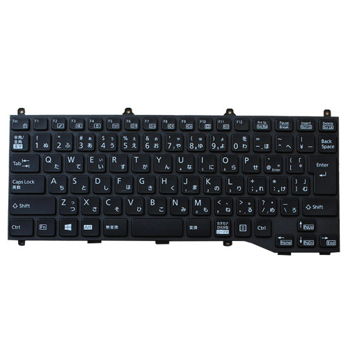 Laptop Keyboard For Fujitsu LifeBook U6313/MX FMVU64061P FMVU64062P FMVU64063P FMVU64064P FMVU64065P FMVU64066P FMVU64067P FMVU64068P FMVU64069P FMVU6406AP FMVU6406BP FMVU6406CP Japanese JP JA Black With Frame Without Backlit New