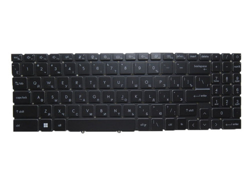 Laptop Monochrome Backlit Keyboard For MSI CreatorPro M17-A12U Series M17 A12UKS A12UJS A12UIS Russian RU Black New