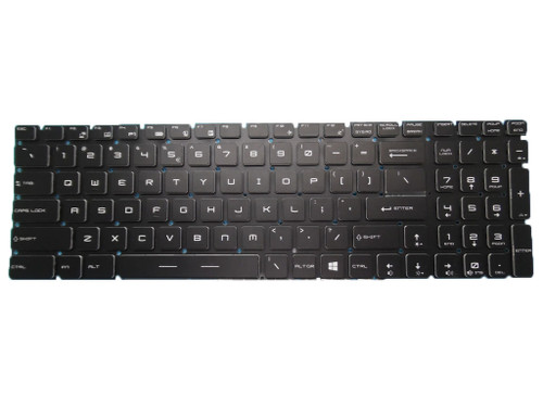 Laptop With Backlit Keyboard For MSI GT73 GT73VR GT740 GT740 GT740X GV62 GV62VR GV63 PE60 PE70 PV62 PX60 United States US Crystal Keycap Black Without Frame New