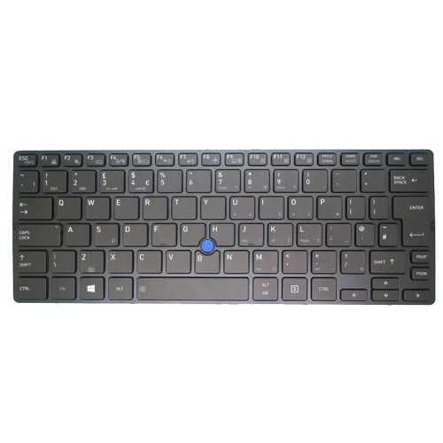 Laptop Keyboard For Dynabook Tecra X50-F-15R X50-F-15V X50-F-16K X50-F-16L X50-F-17C X50-F-17L X50-F-17M X50-F-19E X50-F-19Q X50-F-12F X50-F-152 X50-F-154 United Kingdom UK Black With Backlit&Pointing New