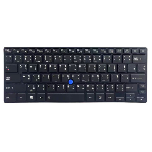 Laptop Keyboard For Toshiba Portege X30-E-1HM X30-E-1HN X30-E-1HQ X30-E-1HR X30-E-1HT X30-E-1HW X30-E-1HX X30-E-1HZ X30-E-1J3 Thailand TI Black With Backlit&Pointing New