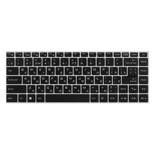 Laptop Keyboard For Thunderbook 16 G2 Pro (JT009M00ERU) Russia RU Black With Backlit New