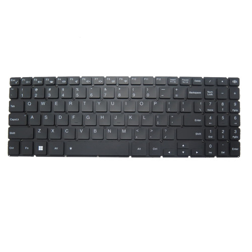 Laptop Keyboard For NB-08-6707B-00H0A-US DOK-6707B Black United States US With Backlit