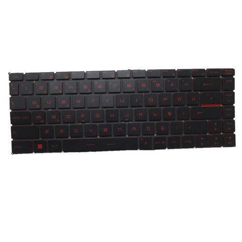 Laptop Backlit Keyboard Red Words For MSI GF63 Thin-8S 8SC 8RCS MS-16R1 MS-16R3 Turkey TR Black Without Frame New
