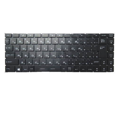 Laptop Monochrome Backlit Keyboard For MSI GF63 Thin 11UC 11UD 11SC 11SCV MS-16R6 Japanese JP Black Without Frame New