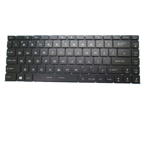 Laptop RGB Backlit Keyboard For MSI GS65 Stealth Thin 8RE 8RF MS-16Q2 English US Black Without Frame New