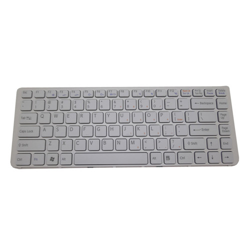 Laptop Keyboard For SONY VGN-NW 9J.N0U82.B01 English US White With Frame 95%New
