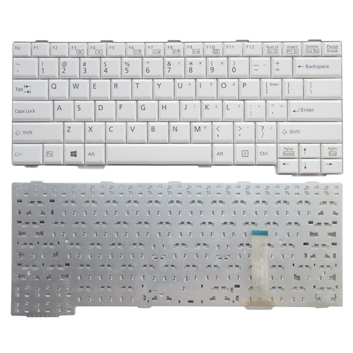 Laptop Keyboard For Fujitsu LifeBook A574 A744 A746 A747 A748 A749 English US White Without Numeric Keypad Used