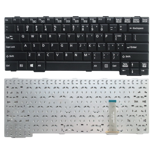 Laptop Keyboard For Fujitsu LifeBook A574 A744 A746 A747 A748 A749 English US Black Without Numeric Keypad Used