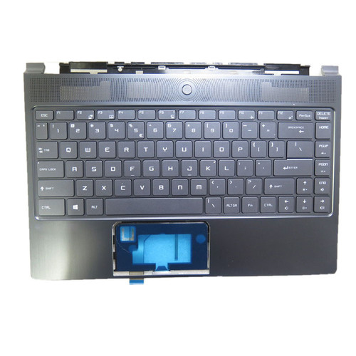 Laptop Blue PalmRest&Keyboard For MSI PS42 3074B3C424Y311 English US Grey Backlit Keyboard Without Touchpad New