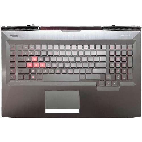 Laptop PalmRest&Keyboard For HP OMEN 17-AN000 TPN-Q195 with red backlit United States US black New