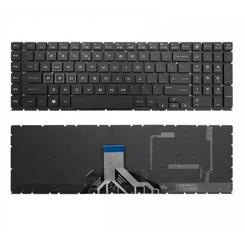 Laptop Keyboard For HP OMEN 17-CB0000 L57378-001 with RGB backlit United States US black New