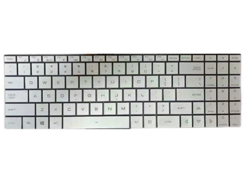 Laptop Keyboard For Tongfang GM5NG0Y GM5NG7Y GM5NG8Y 15.6 United States US With Backlit Silver No Frame New