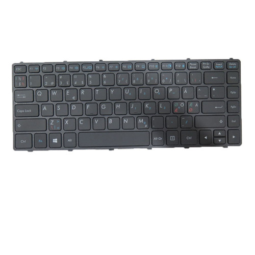 Laptop Without Backlit Keyboard For GETAC S410 S410G1 S410 G1 Nordic NE Black Frame New