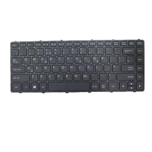 Laptop Without Backlit Keyboard For GETAC V138418CS1 United Kingdom UK/GB UK-RO Black Frame New