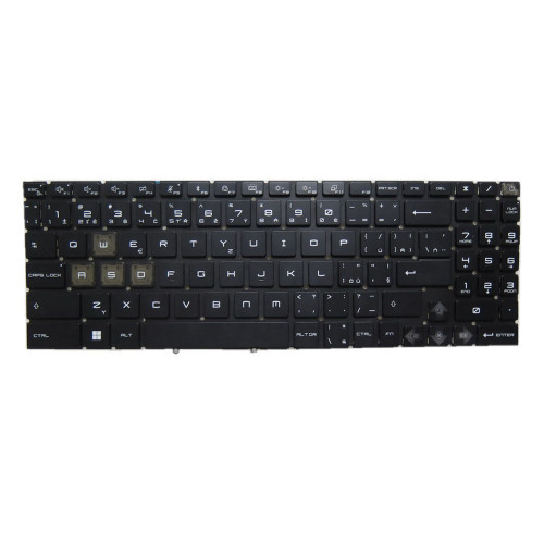 Laptop No Backlit Keyboard For MSI Sword 15-A12U Series Sword 15 A12UC A12UD A12UE A12UG Czech Republic CZ Black Without Frame New