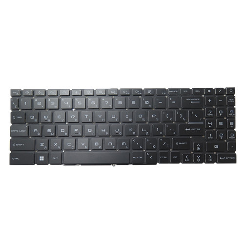 Laptop No Backlit Keyboard For MSI Sword 15-A13U Series Sword 15 A13UCX A13UDX Russian RU Black Without Frame New