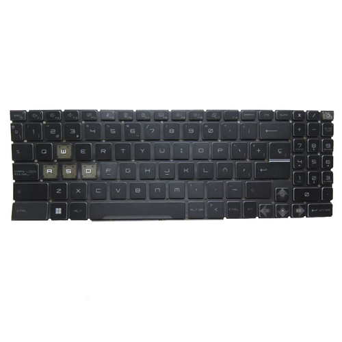 Laptop Blue Monochrome Backlit Keyboard For MSI Sword 17-A13U Series Sword 17 A13UCX A13UDX Spanish SP Black Without Frame New