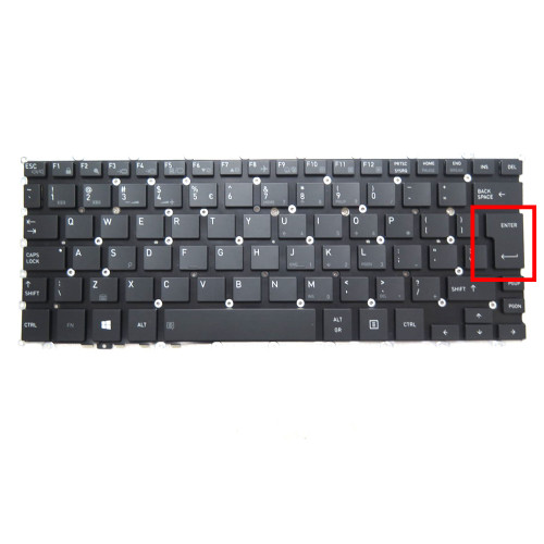 Laptop Keyboard For Toshiba Portege X20W-E X20W-E-15G X20W-E-15V X20W-E-16N X20W-E-174 X20W-E-15F X20W-E-111 X20W-E-120 English US Big Enter Black With Backlit New