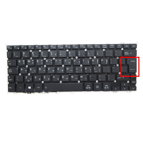 Laptop Keyboard For Toshiba Portege X20W-E X20W-E-115 X20W-E-116 X20W-E-119 X20W-E-11F X20W-E-11K X20W-E-11V X20W-E-11W Korea KR Big Enter Black With Backlit New
