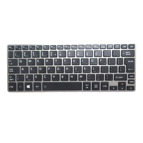 Laptop Keyboard For Toshiba Portege Z30-C Z30T-C English US Black With Gray Frame Without Backlit Without Pointing New