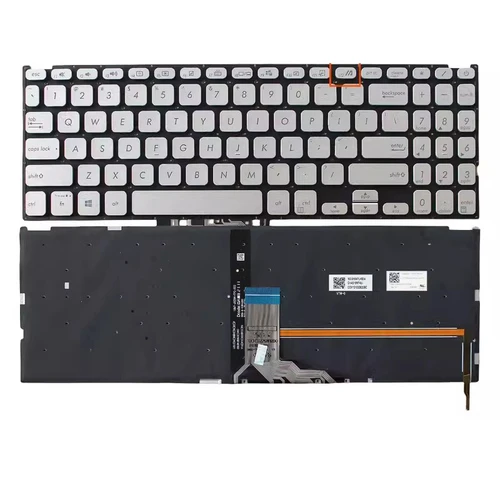 Laptop Keyboard For ASUS F515EA F515FA F515JA F515JP F515KA F515MA Without Frame Silver United States US With Backlit