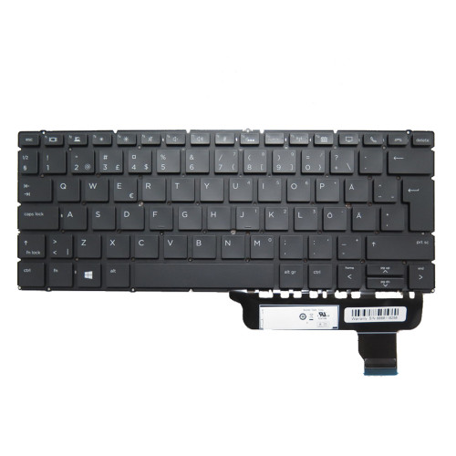 Laptop Keyboard For HP EliteBook x360 830 G6 With backlit Sweden SD Black