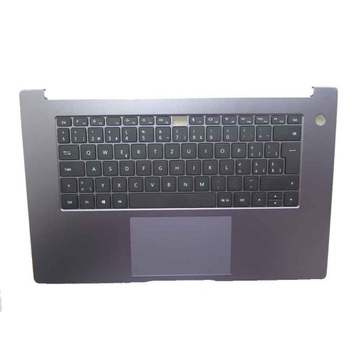 Laptop PalmRest&keyboard For Honor MagicBook X 15 BBR-WA19 Gray Top Case Swiss SW Black keyboard With Touchpad