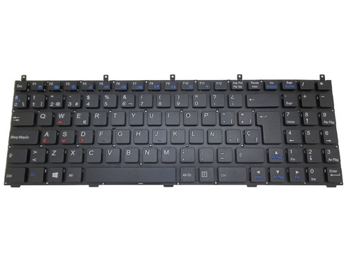 Laptop Keyboard For BTO X-Book 17CL44 GT630M W270ESQ Spanish SP Black No Frame New/Teclado portátil para BTO X-Book 17CL44 GT630M W270ESQ Español SP Negro Sin marco Nuevo
