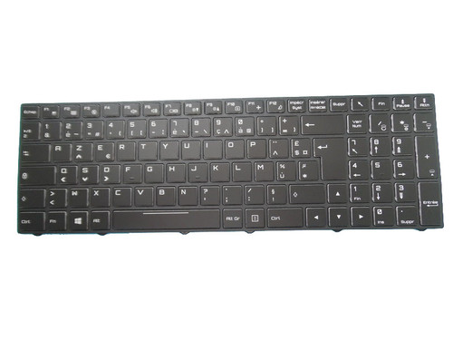 Laptop Colourful Backlit Keyboard For BTO X-BooK 17CL871 X•BOOK 17CL871 N850EP6 N850EK1 French FR Black Frame New
