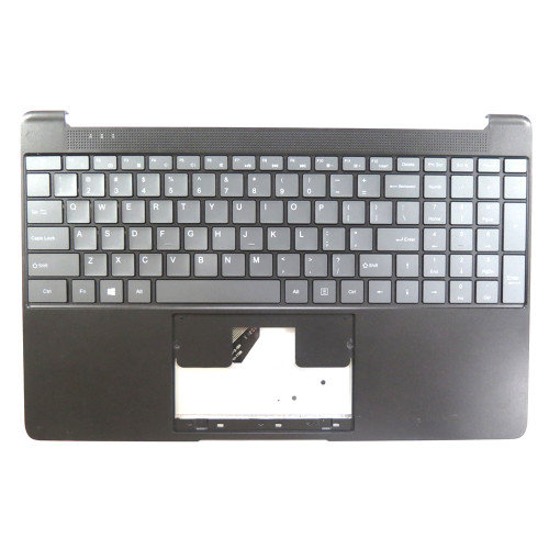 Laptop Palmrest XS366-2-001 YJ-1729 With English US Keyboard Black Upper Case Used