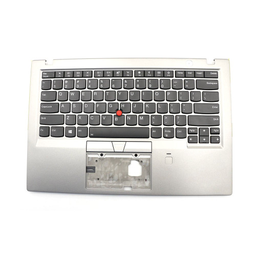 Laptop PalmRest&keyboard For Lenovo ThinkPad X1 Carbon 6th Gen 01YU553 01YU589 02HL894 02HL892 English US With Fingerprint Silver Upper Case New