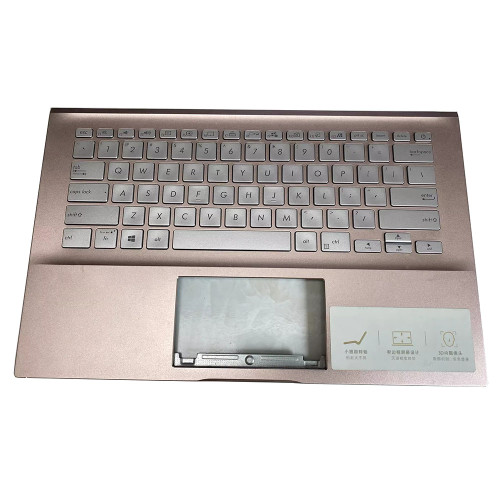 Laptop PalmRest&keyboard For ASUS S4500F S4500FA S4500FAC S4500FL S4500FLC PINK Top Case Silver United States US keyboard