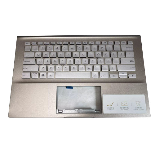 Laptop PalmRest&keyboard For ASUS S4500F S4500FA S4500FAC S4500FL S4500FLC Gold Top Case Silver United States US keyboard